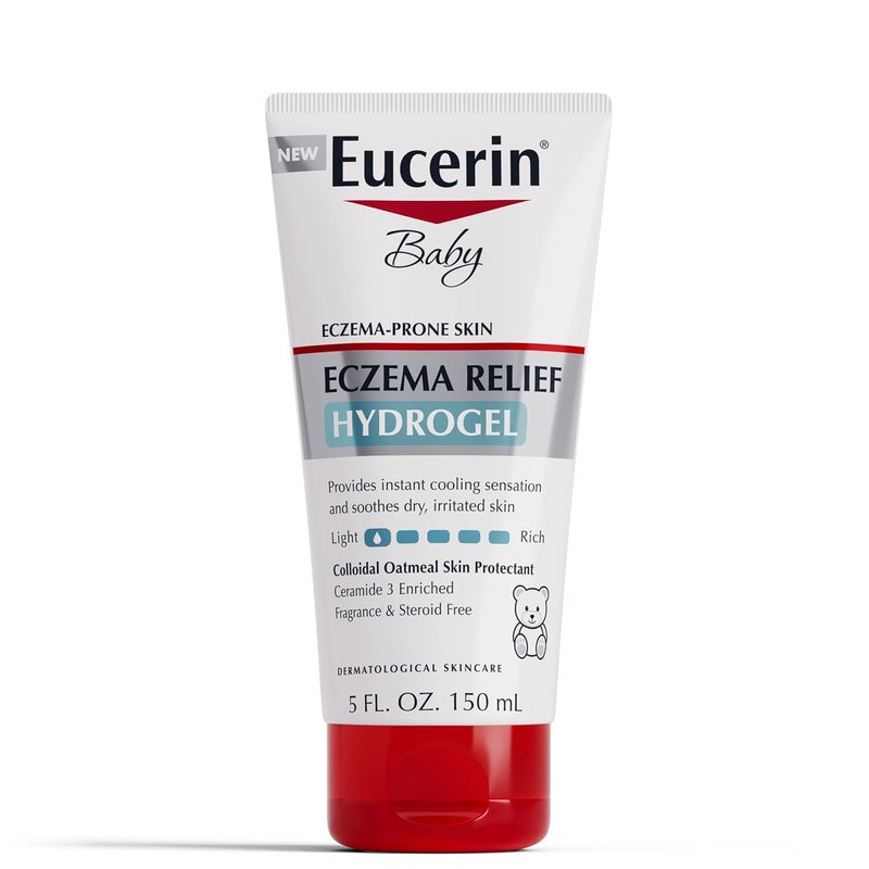 Eucerin Baby Eczema Relief Hydrogel for Dry Itchy EczemaProne Skin with Colloidal Oatmeal Hypoallergenic Fragrance Free and Steroid Free Body Moisturizer for Babies 5 Fl Oz Tube - Image 1