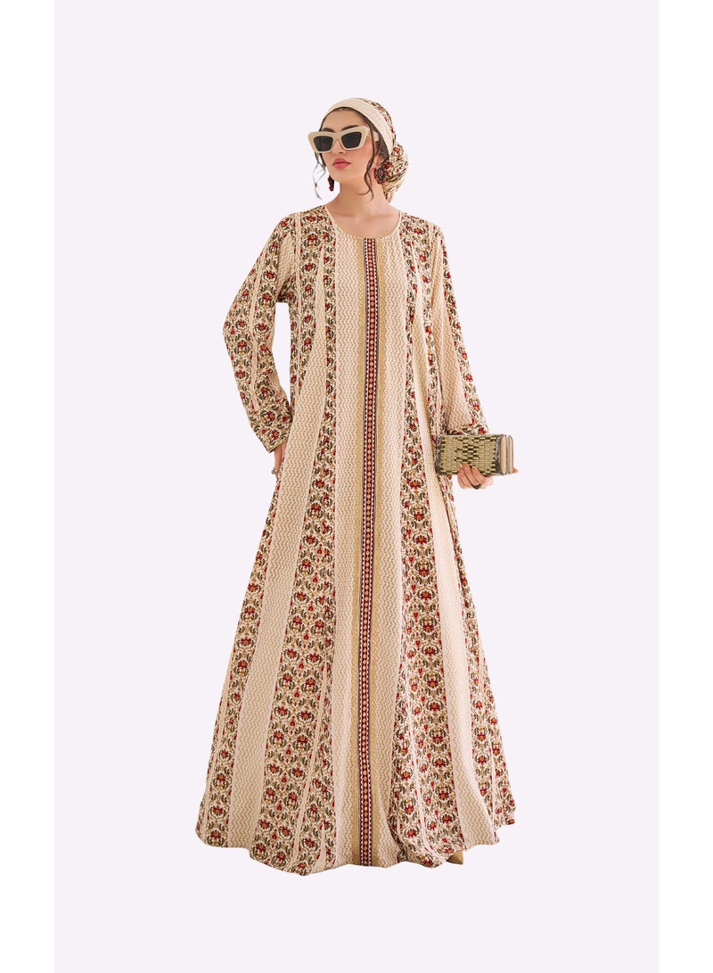 Sara Arabia Flora and Curves Jalabiya - Image 1