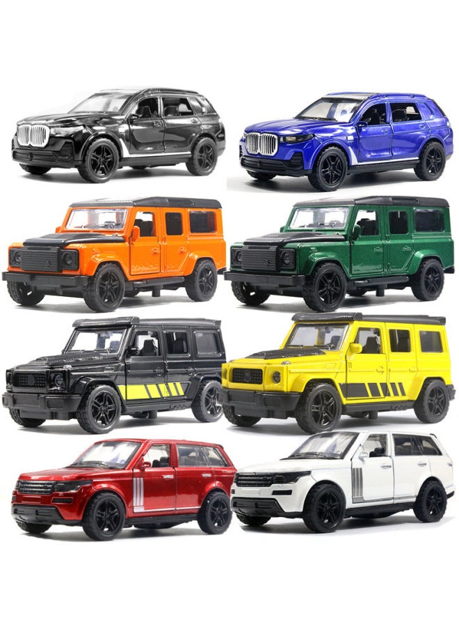 Bulk Alloy Off-road Car Model Open Door Children's Toy Car Boy Cake Ornaments Decoration Generation-Color:"Bubble Bag" 201 Run Black  - Image 2