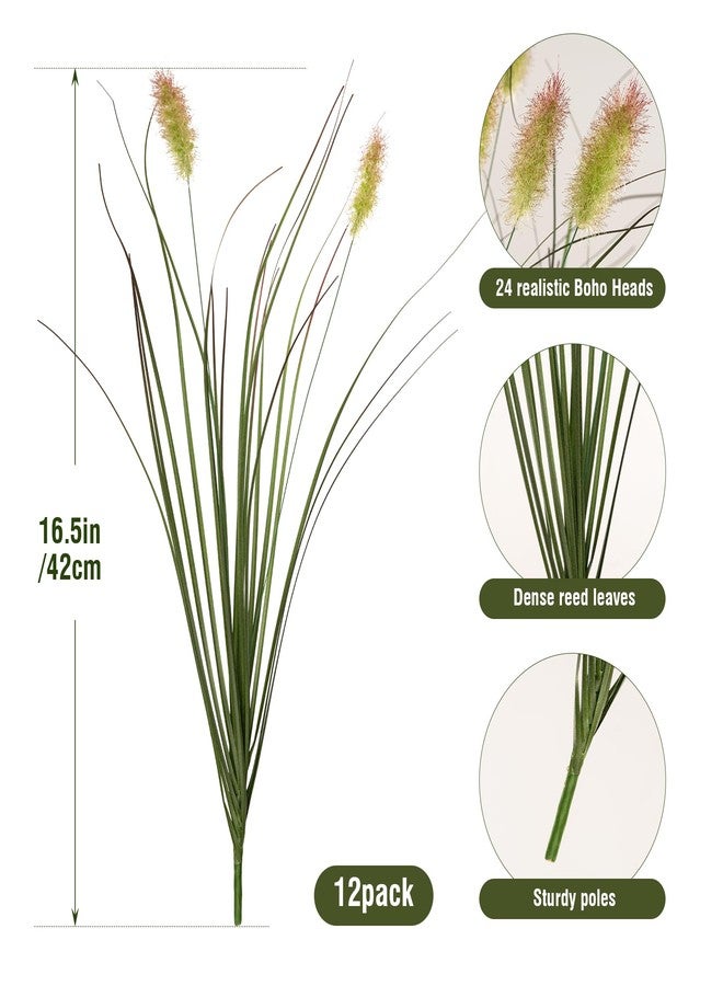 Ttranewsoo Artificial Plants,Artificial Shrubs Wheat Grass Greenery,Artificial Greenery Stems Fake Outdoor Plants for Home Decor,Fake Tall Grass Artificial Grass Plant for Outdoor Indoor Decor - Image 2