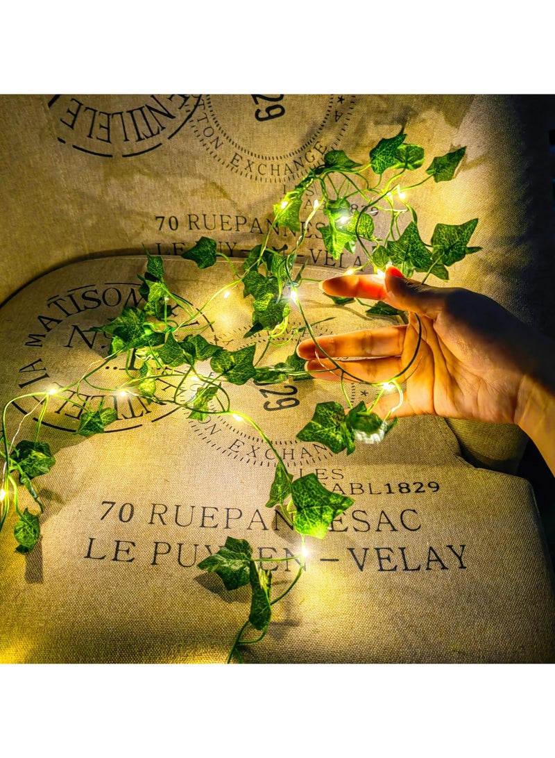 INSIJAM 2M String Lights - Artificial Ivy Lights Warm White Bedroom Vines Lights for Wall Room Window Wedding Indoor Party Garden Decor - Image 5