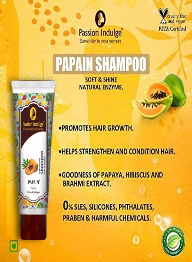 Passion Indulge Papain Conditioning Shampoo for Soft and Shining Hair | Natural Vegan | Peta Certified | Pack Of 2 - Image 4