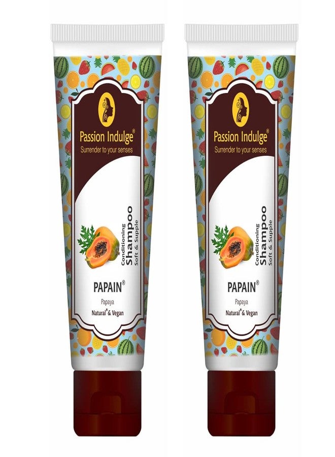 Passion Indulge Papain Conditioning Shampoo for Soft and Shining Hair | Natural Vegan | Peta Certified | Pack Of 2 - Image 2