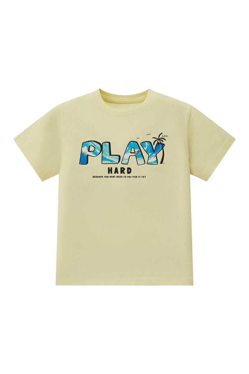 جيوردانو تيشيرت بطباعة جرافيك للأطفال - Image 1