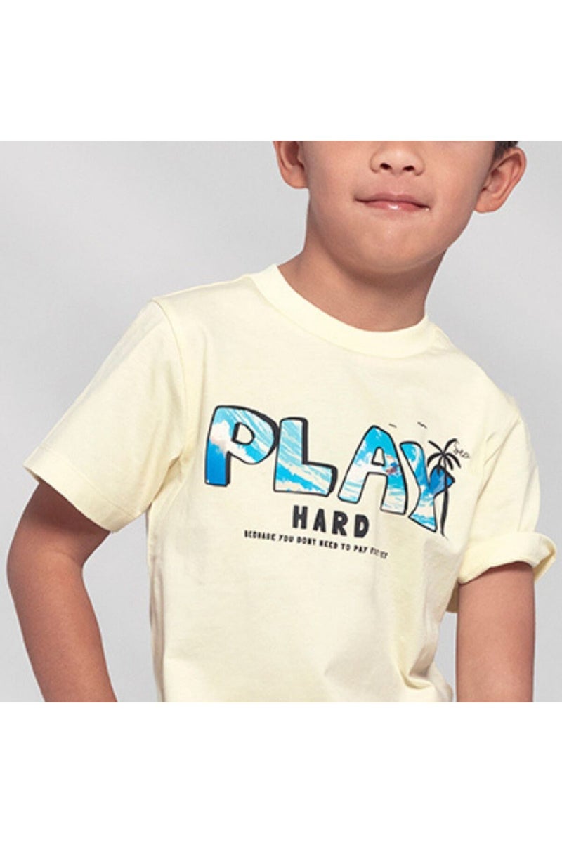 جيوردانو تيشيرت بطباعة جرافيك للأطفال - Image 3