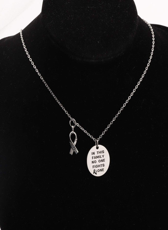 BNQL in This Family no one Fights Alone Bracelet Necklace Cancer Awareness Gifts - Image 5