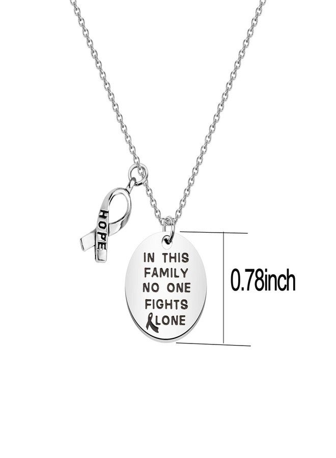 BNQL in This Family no one Fights Alone Bracelet Necklace Cancer Awareness Gifts - Image 2