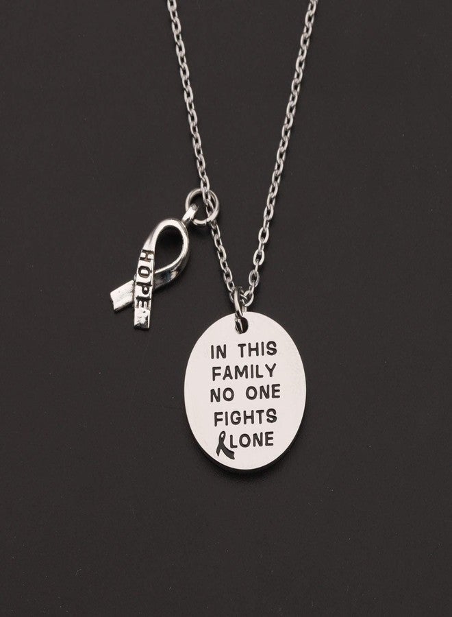BNQL in This Family no one Fights Alone Bracelet Necklace Cancer Awareness Gifts - Image 4