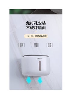 Spaceshoop Wall Mounted Waterproof Toilet Paper Holder Shelf Multifunctional Storage Box for Toilet Paper Bathroom Toilet Accessories  - Image 2