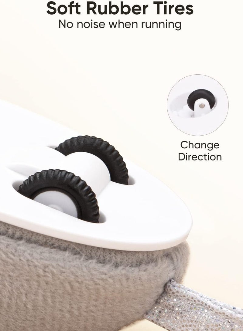 Interactive Cat Toys, Indoor Cat Toys Cat Feather Toys Automatic Cat Toys Cat Mouse Toys with Feather Tail Kitten Toys with USB Charging - Image 5