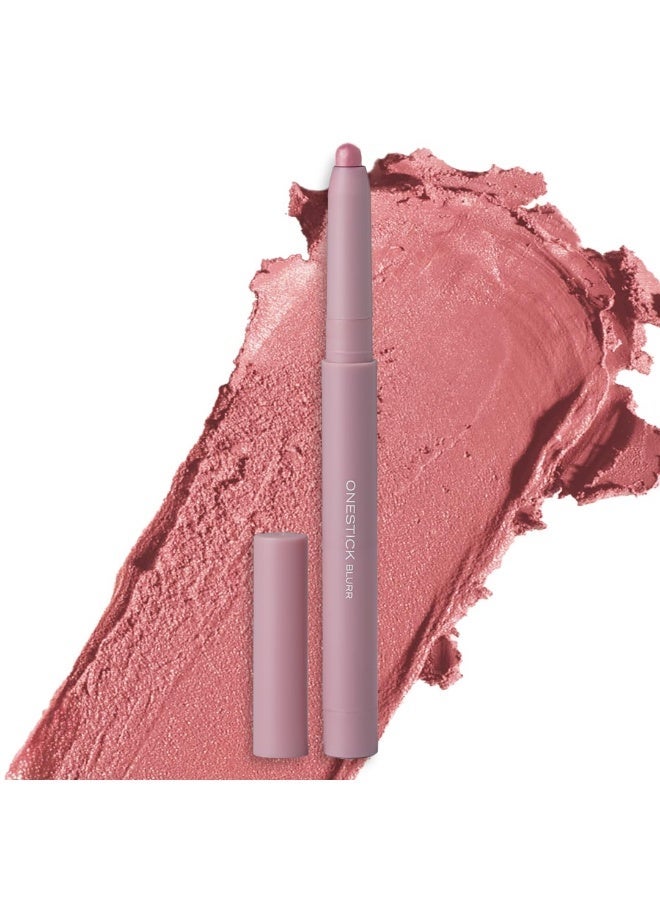 روبيز أورجانيك أحمر الشفاه "OneStick" من Ruby’s Organics للنساء - درجة Blurr، قلم تحديد للشفاه والخدود، لمسة نهائية مطفأة (Matte)، مكياج شفاه - غني بمضادات الأكسدة والفيتامينات، خالٍ من المواد الكيميائية - لون Peony (الفاوانيا). - Image 1