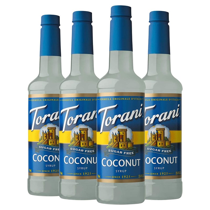Torani Sugar Free Coconut Flavored Drink Syrup 254 fl oz Pack of 4 - Image 3