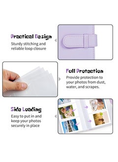 Photo Album with 108 Pockets for Fujifilm Instax Mini 12 /Mini 11/Mini 9 /Mini 8 /Mini 90 / Mini 70 / Mini 40 / Mini Evo Liplay Mini Link Polaroid Photos Instant Pictures Camera Accessories(Purple) - pzsku/Z96C61BAE0890F497B0EAZ/45/_/1720959108/6bbb7ae4-c87f-4b92-85ab-7de8958817b2