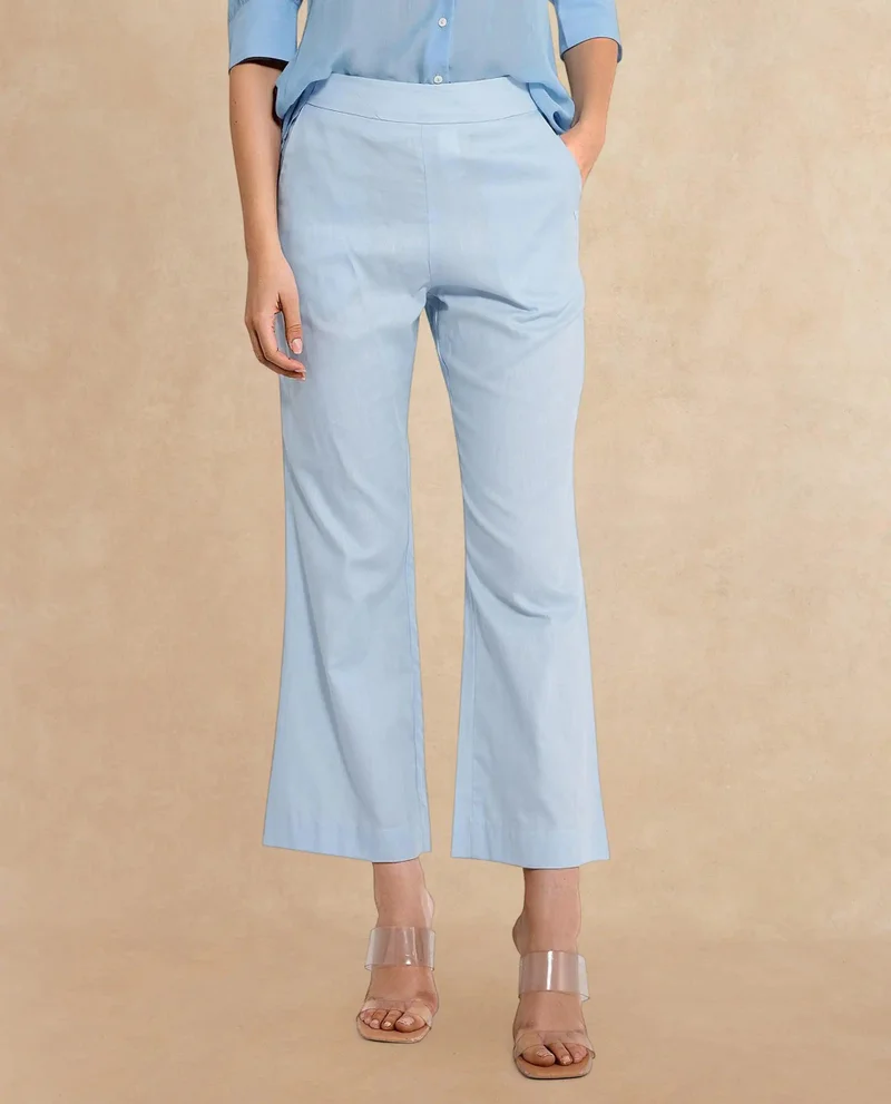 Rareism Women's Cotton Wide Leg Pants