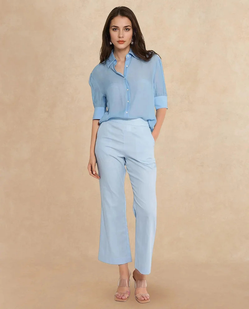 Rareism Women's Cotton Wide Leg Pants