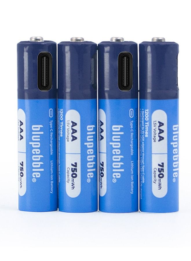 blupebble Blucell Type C AAA 500mAh Rechargeable Batteries  - Image 2
