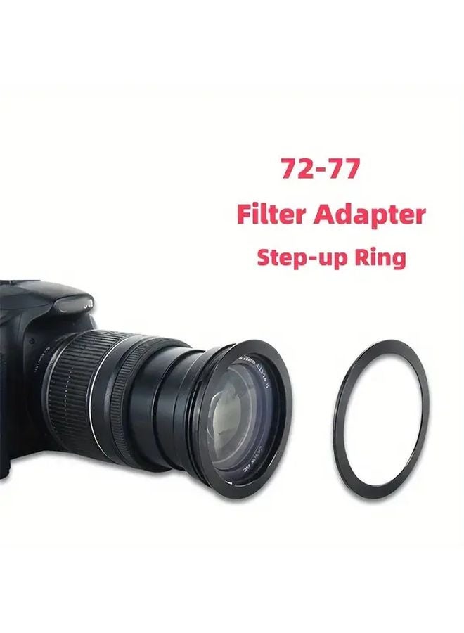72-77Mm Step Up Ring Metal UV Polarizing Starlight Close Up Neutral Density Lens Adapter - Image 2