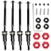 POLANTA 45 Steel CVD Driveshaft Front Rear Drive Shafts Set for ARRMA 118 Granite GROM 114 Typhon GROM Upgrade PartsDrive Shaft Thickened Upgraded Version Black - Image 2