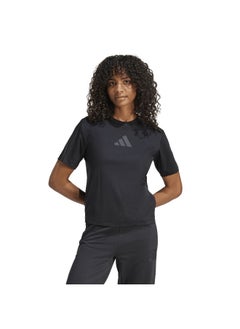 Adidas Adidas W Z.N.E. Tee Black Training T-Shirts For Women Xs  - Image 3