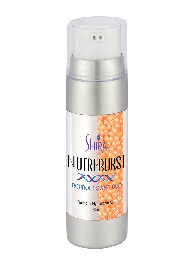 Shira (40 ML) Nutriburst Retinol Power Duo Ordinary Hyaluronic Acid Serum For Skin, Retinol Helps In Collagen Production For Smoother Skin, Anti Aging Serum For Skin Firming, Fine Line And Hydration. - Image 1