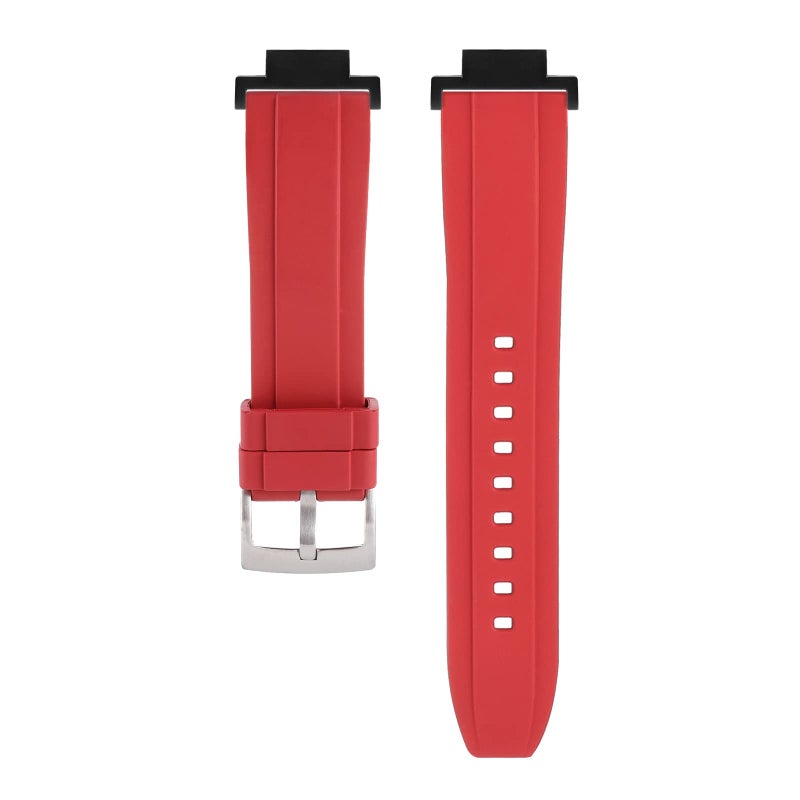 Shangshi 16mm Rubber Strap Watch Band For Casio G-SHOCK GBA-800 GMA-B800 GBD-800 GBX-100 DW-5600 GW-M5610 GW-B5600 G-5600 GMA-S140 GA-900 GM-110 GA-400 DW-6900 GM-6900(black red) - Image 5