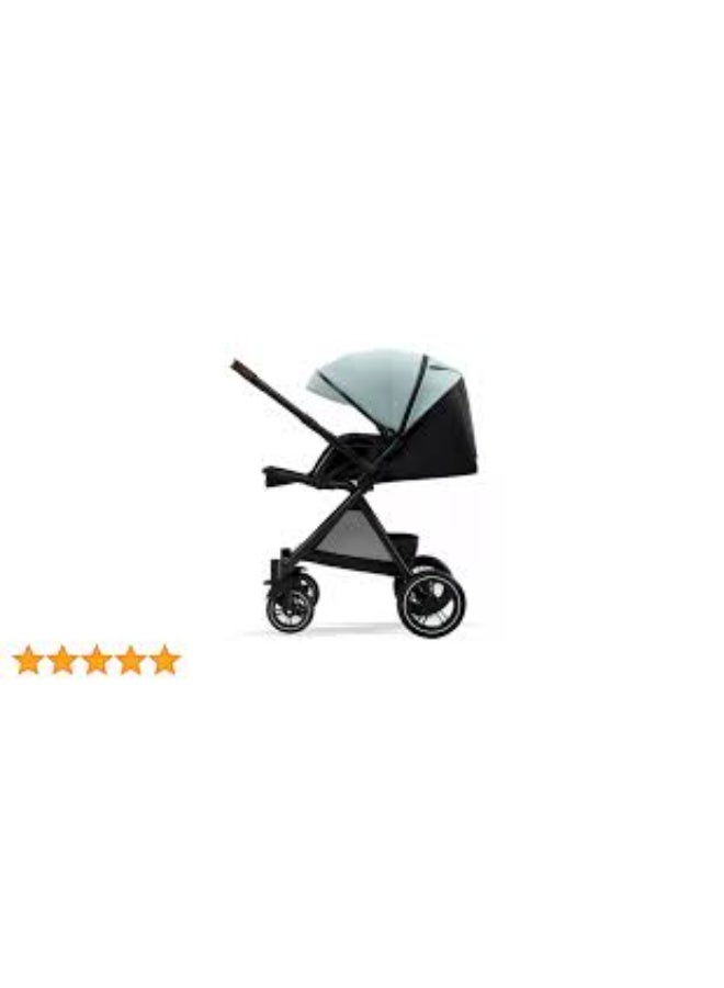 عربة أطفال A10 الفاخرة - عربة أطفال قابلة للطي عالية الجودة بتصميم أنيق - لون أسود - Image 2