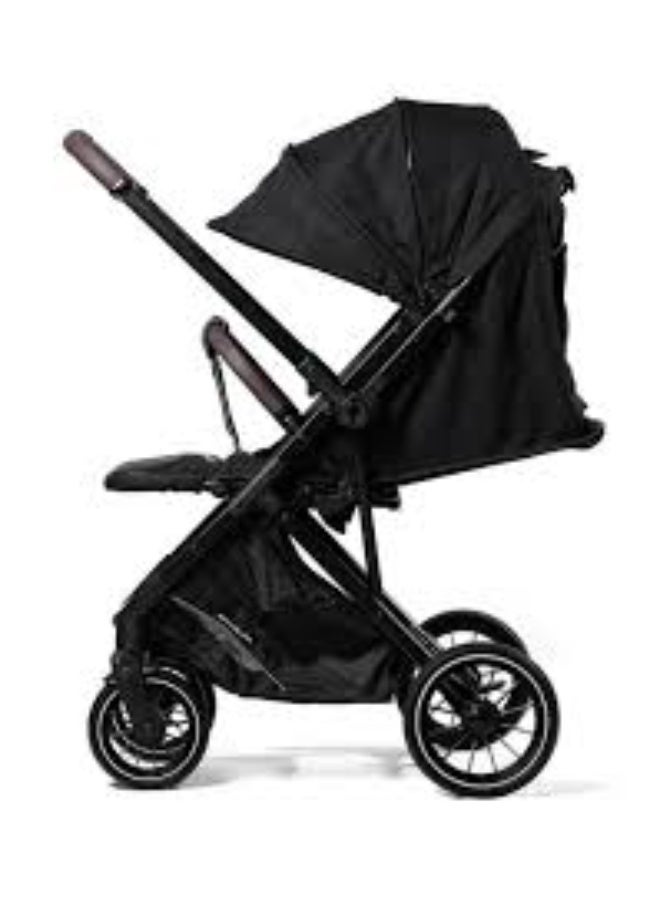 عربة أطفال A10 الفاخرة - عربة أطفال قابلة للطي عالية الجودة بتصميم أنيق - لون أسود - Image 3