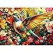 Blueforest Hummingbird Dream 1000 Piece Puzzle for Adults Vibrant Hummingbird Flowers Jigsaw Puzzle Premium Recycled Puzzle with Poster Letters on Back 275 x 197 - Image 2