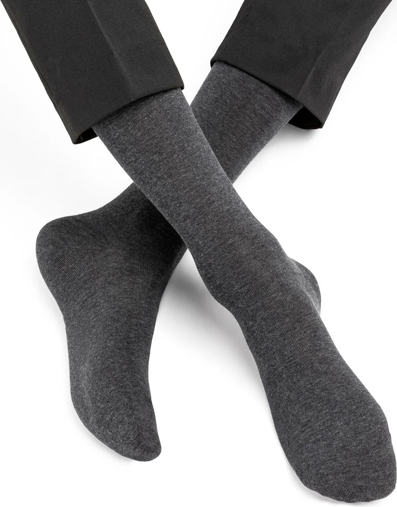اسينتي Men's Socks Bamboo Scented Seamless Classic Socket Socks Long Socks Set with Gift Box 12 Pieces