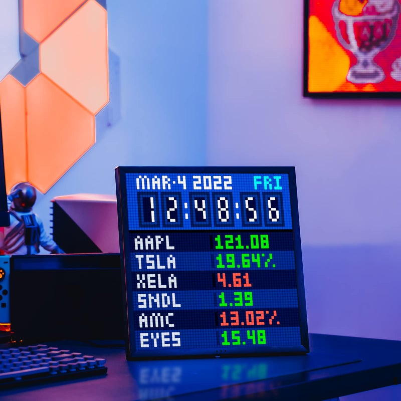 Divoom Pixoo-64 - WiFi Pixel Cloud Digital Picture Frame with APP Control,64 X 64 LED Panel Display Frame for Gaming Room Decoration/Social Media Fans Counter - Image 4