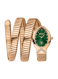 Just Cavalli ساعة جاست كافالي كلاسيكو لونجو للنساء باللون الأخضر من الستانلس ستيل JC1L248M0045  - Image 1