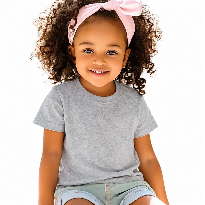 Matching Family Outfits Plain Grey Kids T-Shirt | Soft Cotton Half Sleeve Round Neck Tee | Comfortable Casual Wear for Boys & Girls | Breathable Everyday Summer Clothing | Durable Solid Color Basic Tee for Daily Use