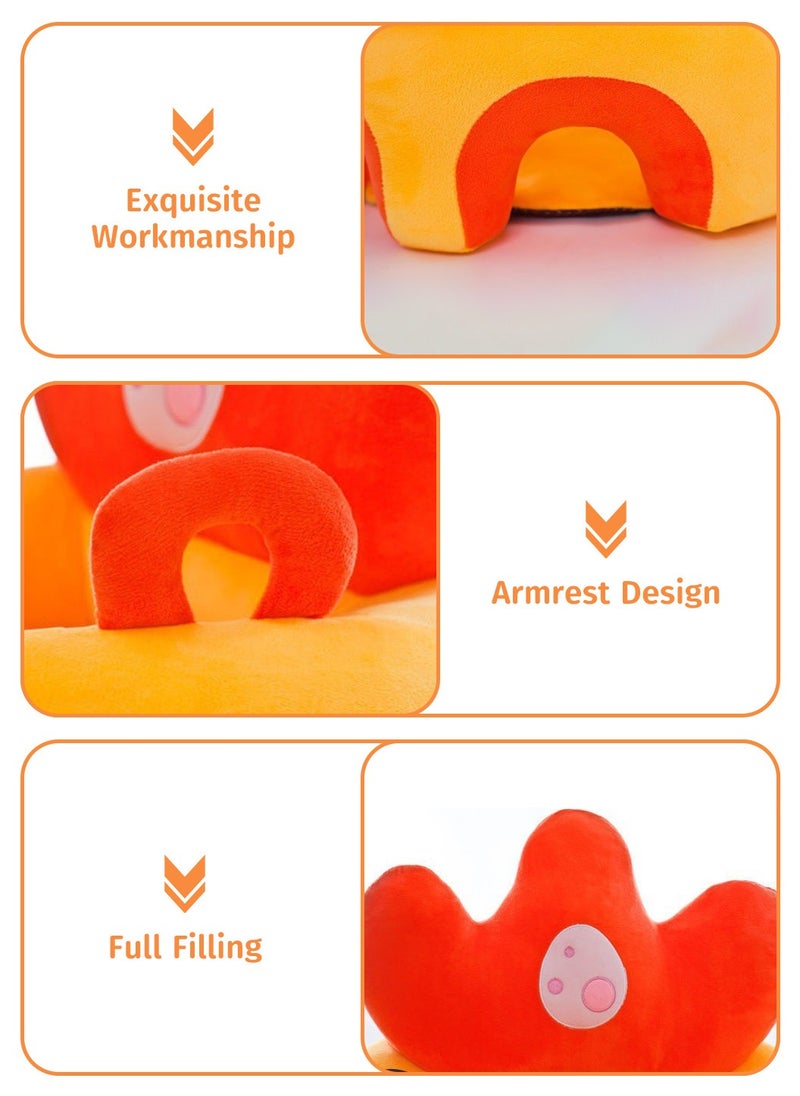 Moovant - Baby Sofa, Learn Sitting Chair, Anti-fall Infant Learning Seat, Soft Hugging Pillow Cushion, Non-slip Infant Floor Seats, Cute Shaped Learning Chair, Portable Baby Sofa for Newborn, Perfect Toddler Gift - Image 1