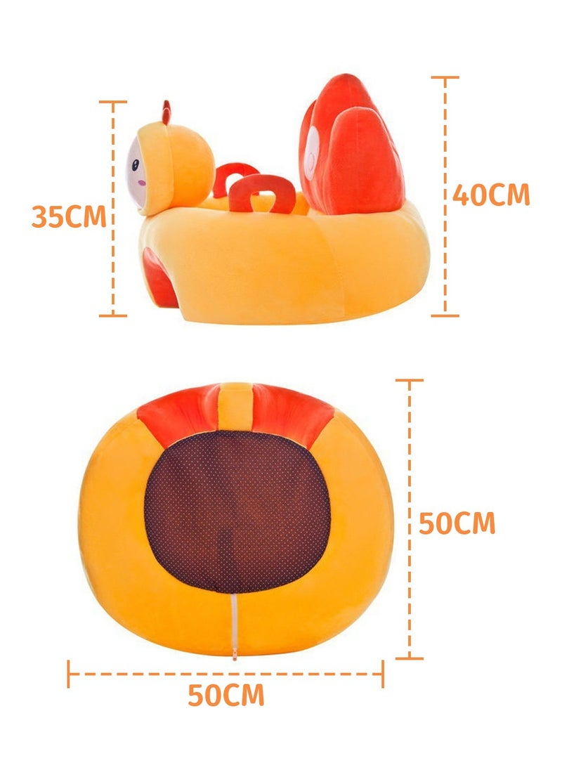 Moovant - Baby Sofa, Learn Sitting Chair, Anti-fall Infant Learning Seat, Soft Hugging Pillow Cushion, Non-slip Infant Floor Seats, Cute Shaped Learning Chair, Portable Baby Sofa for Newborn, Perfect Toddler Gift - Image 1