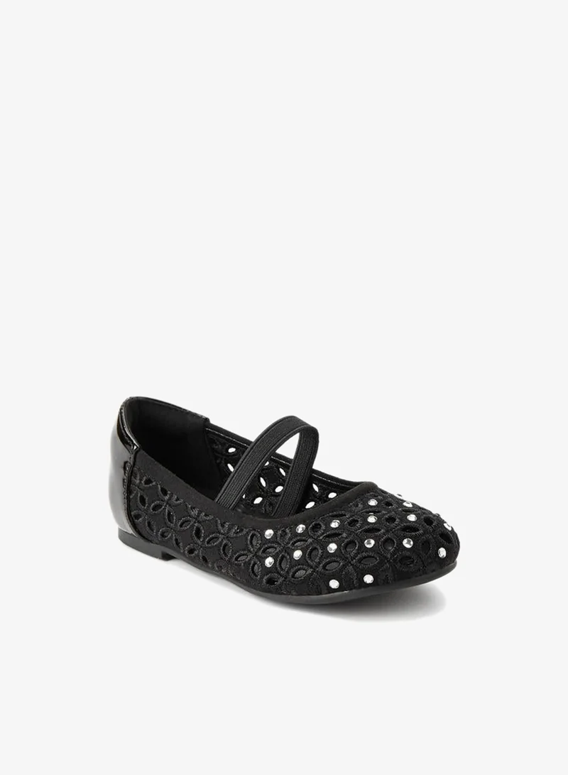 جونيورز Girls Embellished Ballerina Shoes