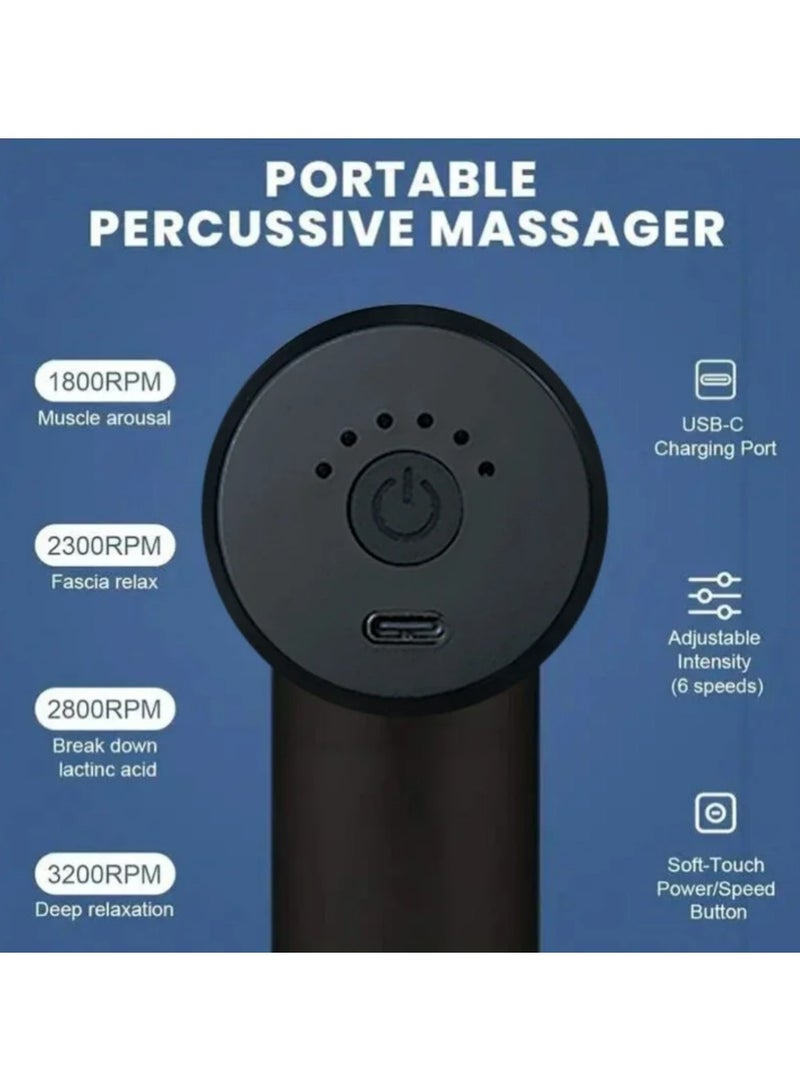 Mini Fascia Gun Wireless Massage Gun Muscle Relaxation Massage Equipment Neck Membrane Rob Cervical Spine Massage Instrument - Image 2