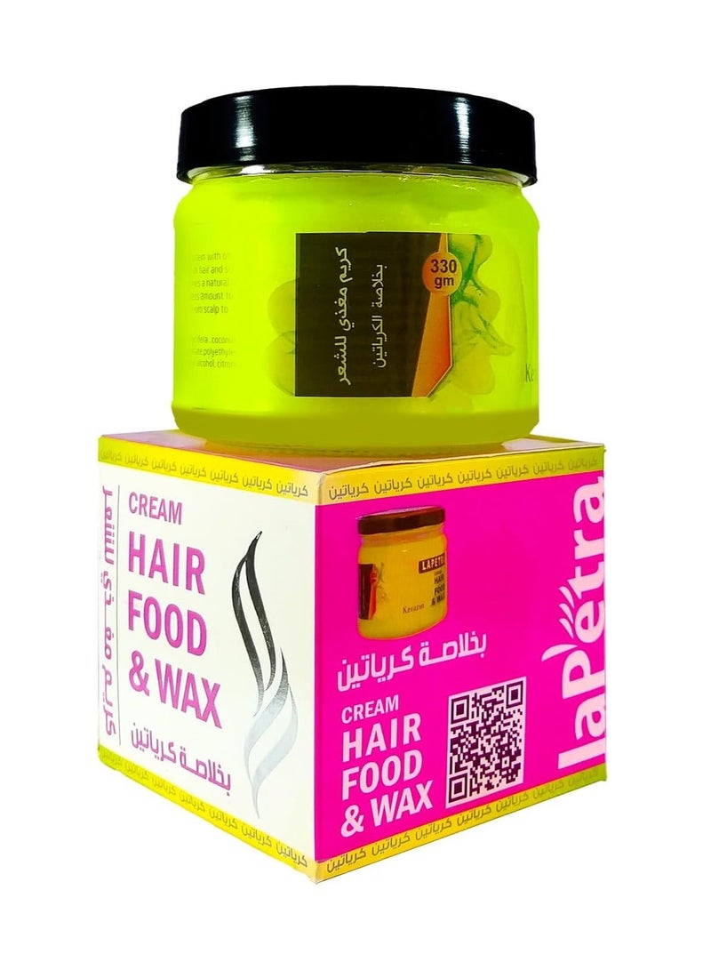 Lapetra Cream Hair Food & Wax Kreatin 330g - Image 2