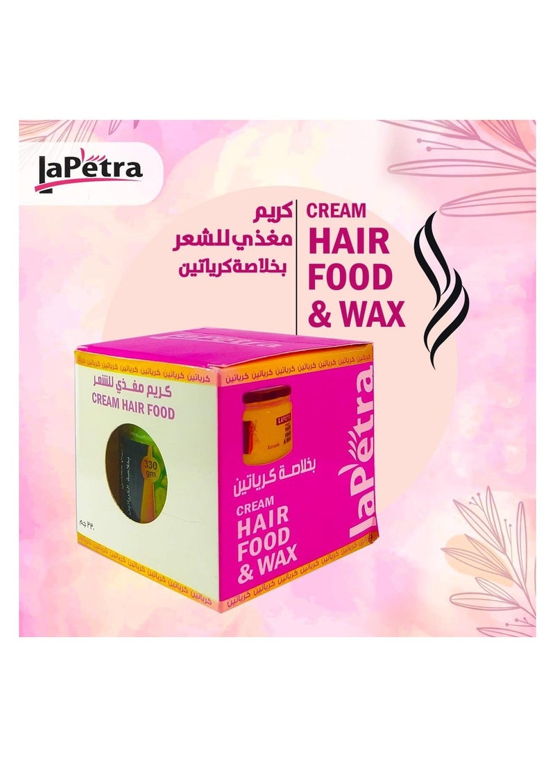 Lapetra Cream Hair Food & Wax Kreatin 330g - Image 5