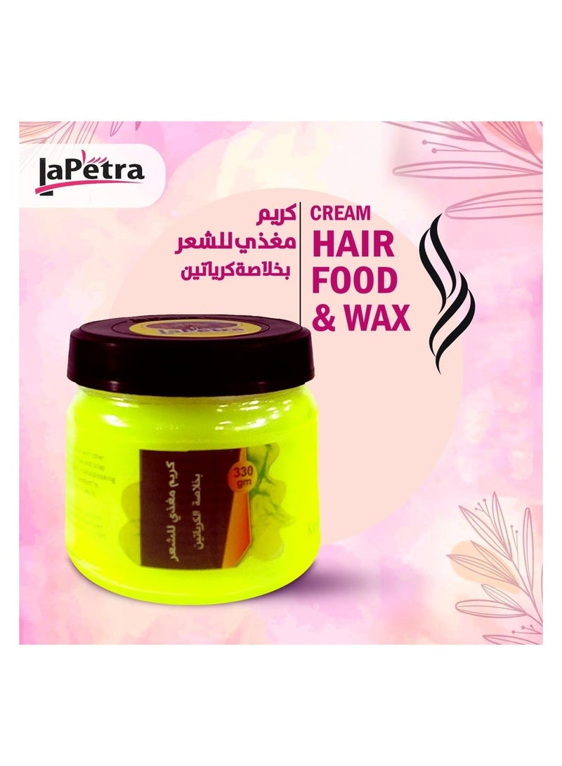 Lapetra Cream Hair Food & Wax Kreatin 330g - Image 4