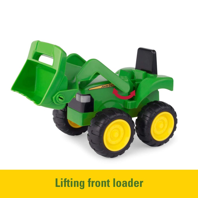 John Deere TOMY John Deere Vehicle Set - Includes Dump Truck and Tractor Toy with Loader for Sandbox - Kids Outdoor and Construction Toys - 6 Inches - 2 Count- Ages 18 Months and Up - Image 5