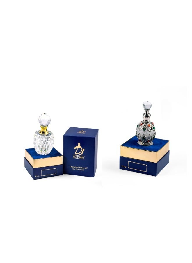 DJ Perfumes 2pcs Concentrated Perfumed oil of Elixir 6ml and Floral 12ml  - Image 1