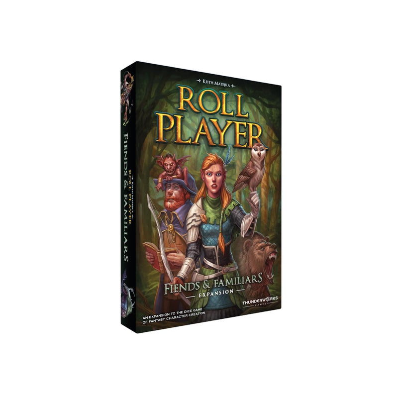 Thunderworks Games Fiends Familiars Expansion for Roll Player Board Game New Animal Familiars Dice 200 New Cards with Spells Gear Monsters More Dice Drafting Family Game 14 Players Thunderworks Games - Image 3