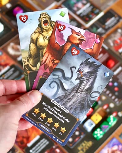 Thunderworks Games Fiends Familiars Expansion for Roll Player Board Game New Animal Familiars Dice 200 New Cards with Spells Gear Monsters More Dice Drafting Family Game 14 Players Thunderworks Games - Image 5