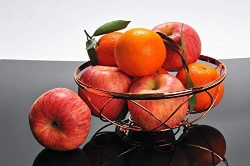 Sailing Sailing Fruit BasketBowlStorage Rose Gold Fruit Basket Rich Copper Color - Image 4