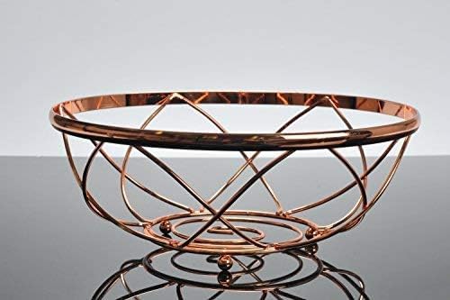 Sailing Sailing Fruit BasketBowlStorage Rose Gold Fruit Basket Rich Copper Color - Image 3