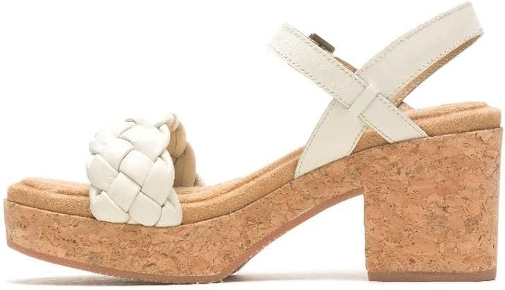 HUSH PUPPIES White Leather Platform Sandals - Image 2