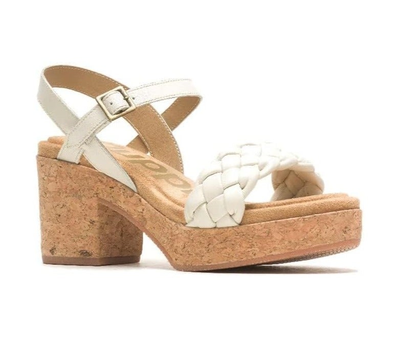 HUSH PUPPIES White Leather Platform Sandals - Image 4