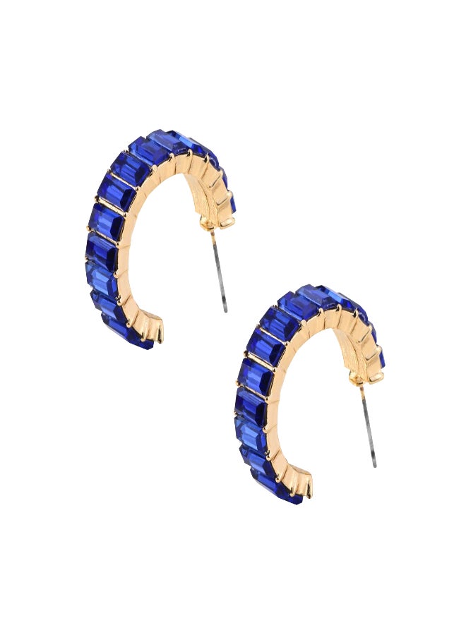AIWANTO Alissa Stone Embellished Cuff Earrings - Image 2