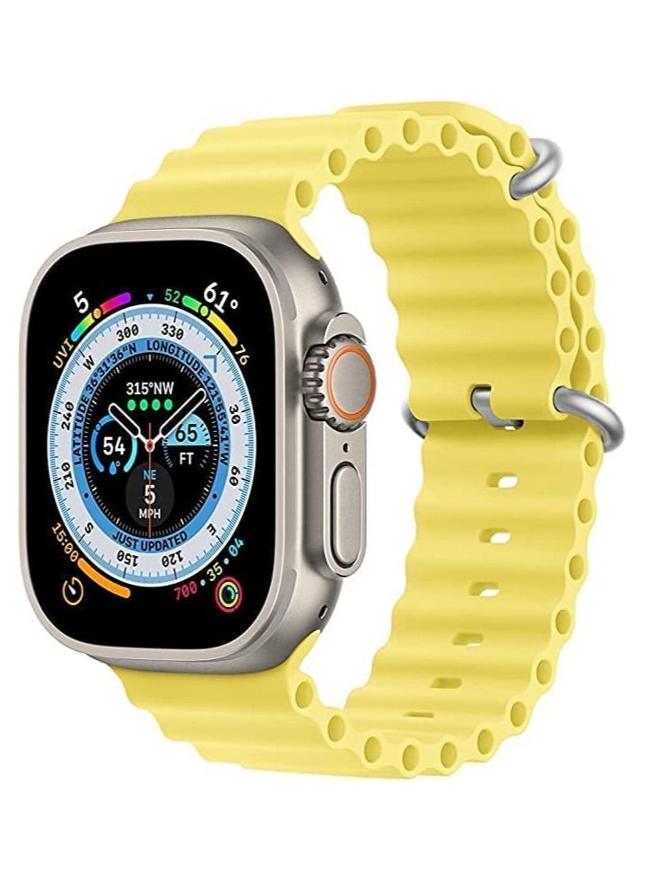Sport New Silicone Band Compatible with Apple Watch Ultra Ocean 42/44/45/49mm Strap for iWatch Series Ultra 8 7 6 5 SE - Image 1