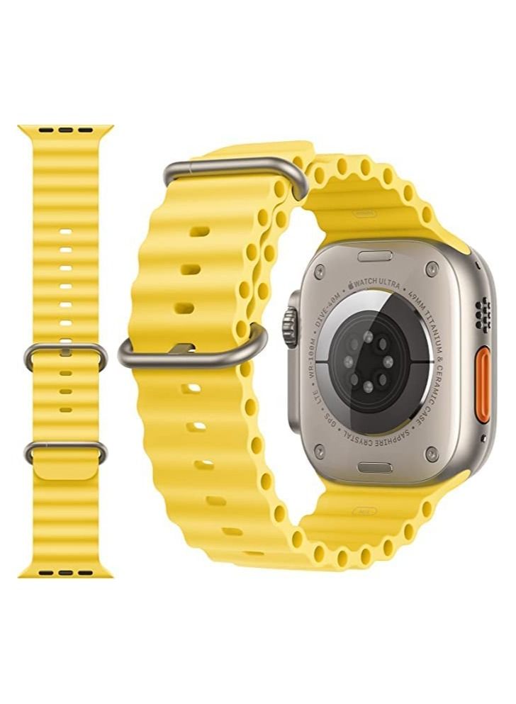 Sport New Silicone Band Compatible with Apple Watch Ultra Ocean 42/44/45/49mm Strap for iWatch Series Ultra 8 7 6 5 SE - Image 2